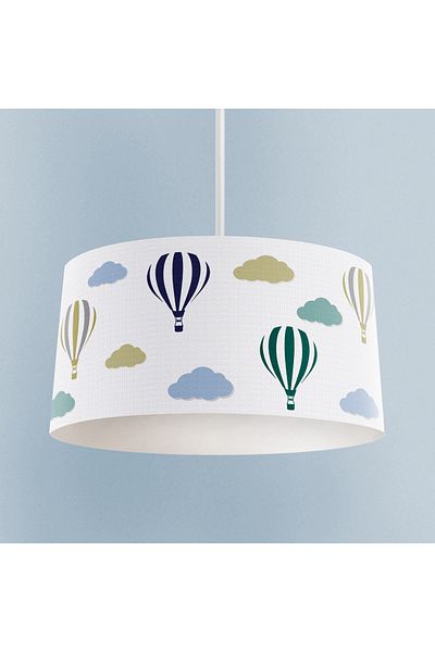 MEKTA HOME Colorful Cloud and Flying Balloon Patterned BABY and CHILDREN'S ROOM Chandelier