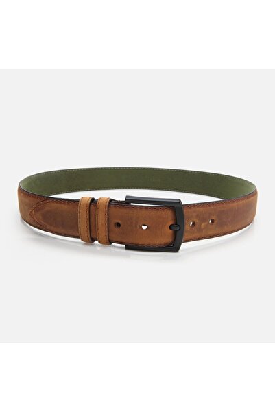 Hotiç Genuine Leather Tan Men's Belt