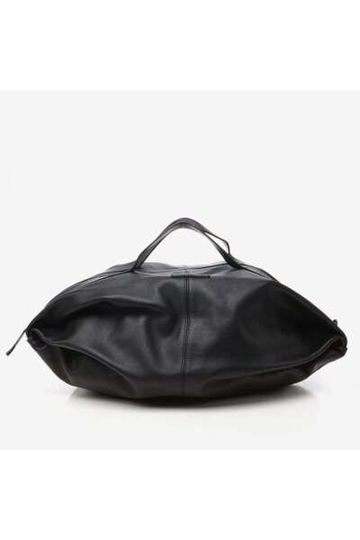 Hotiç Black Genuine Leather Men's Bag