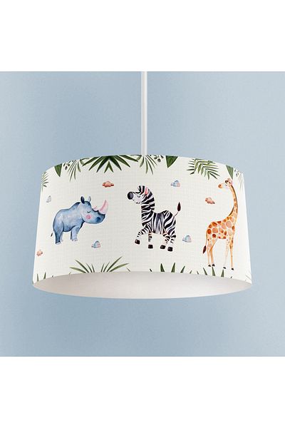 MEKTA HOME Safari Animals and Leaf Patterned BABY and CHILDREN'S ROOM - Chandelier