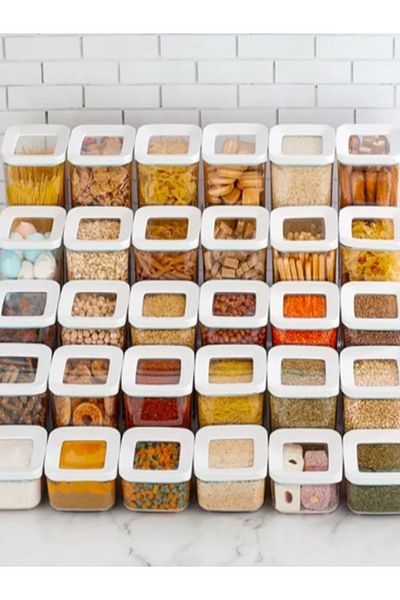 VİP AHMET 6 Set 30 Pieces Square Vacuum Storage Container