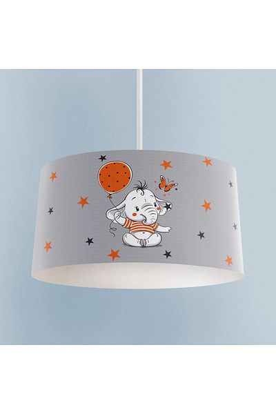 MEKTA HOME Turncu Elephant Balloon Patterned Baby and Children's Room Chandelier