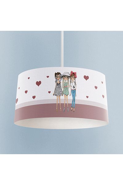 MEKTA HOME 3-Piece Princess Girl Zigzag Patterned Chandelier - Baby and Children's Room