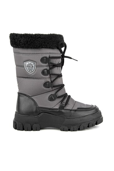 Muya Gravity Anatomik Taban İçi Peluş Kürklü Fermuarlı Kadın Kar Botu