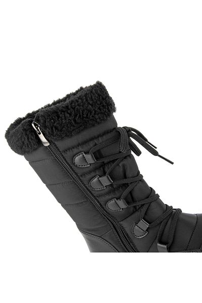 Muya Gravity Anatomical Women's Snow Boots with Plush Fur Inside and Zipper