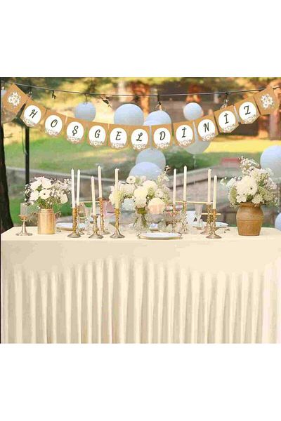 kidspartim Καλώς ήρθατε Floral Banner 200 cm