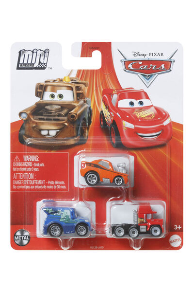 CARS Mini Karakter Arabalar Üçlü Paket HLL58