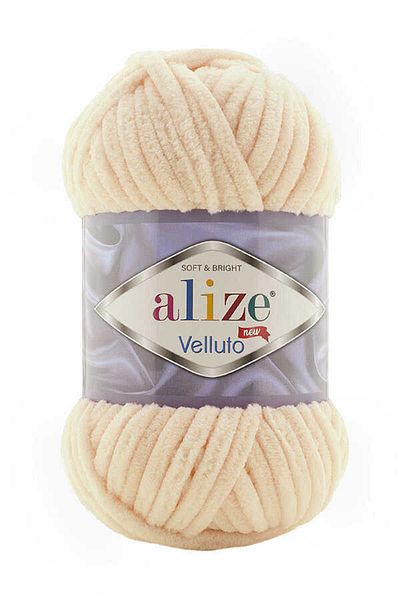 Alize Velluto Velvet Σχοινί 100 Γρ. 310 Μέλι Αφρός