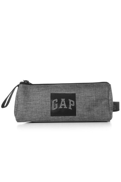 GAP Gray Melange Black Single Compartment Pencil Bag - 375Wseri