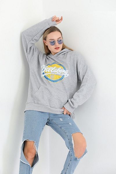 Zesku Hanorac oversize cu imprimeu Billabong
