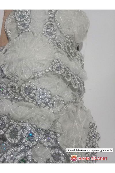 HANK TİCARET 7 Meters Guipure Scallop Quality Special Embroidered Elegant and Flamboyant Fabric Guipure