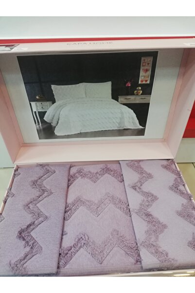 Çapa Home HEDİYELİK ÇEYİZLİK GÜNDELİK ÇİFT KİŞİLİK YASTIK KILIFLI 3 PARÇA PİKE MODEL YATAK ÖRTÜSÜ TAKIMI