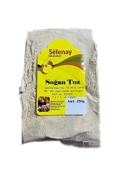 Organik Toz Soğan 250Gr