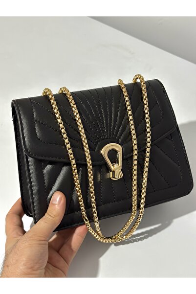 ESTUTE Geantă cu blocare încrucișată cu 2 ochi brodate cu broderie de păun