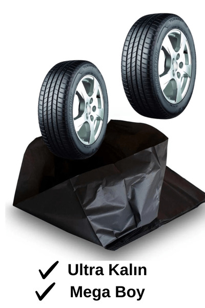 Dekals 2 Adet Her Ebatla Uyumlu Lastik Saklama Poşeti Kış Yaz Lastiği Torbası