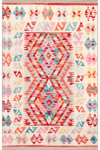 Rugs Modern Halı Light Tone Multicolor Mixed Geometric Shape Patterned Modern...