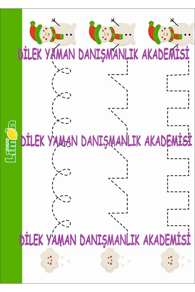 dilekyaman danışmanlık akademisi دراسة خطوط ما قبل المدرسة، دراسة خطوط رياض ا...