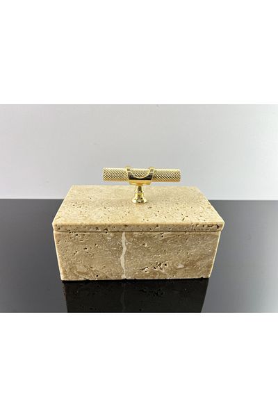 Modestmar Natural Travertine Marble Bowl, Marble Jewelry, Organizer, Decorative Bowl