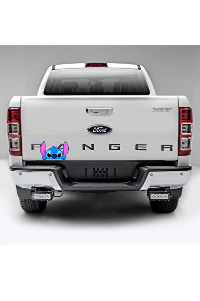 MegaSticker Наліпка Stitch Motor, Kask, Laptop, Araba 15x10 см