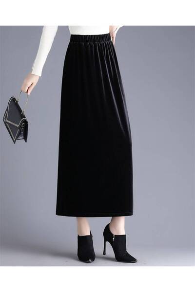 Laliş Butik Kadife uzun etek