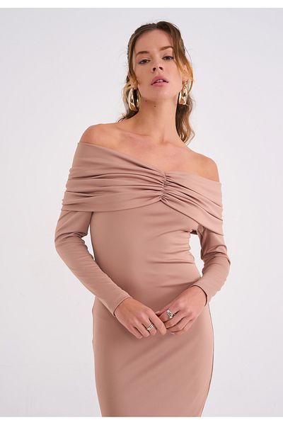 La Sarta Rochie din jerseu colorat cu bijuterii Bellagio pentru femei