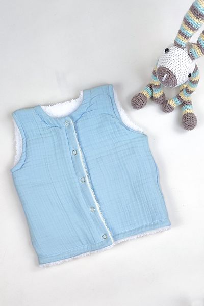 la mure baby 4 طبقات من الموسلين وWellsoft سترة للأطفال الرضع