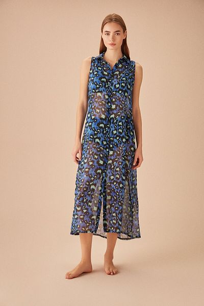 SUWEN Moon Patterned Beach Dress