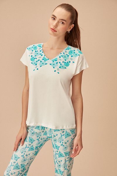 SUWEN Lydia Capri Set
