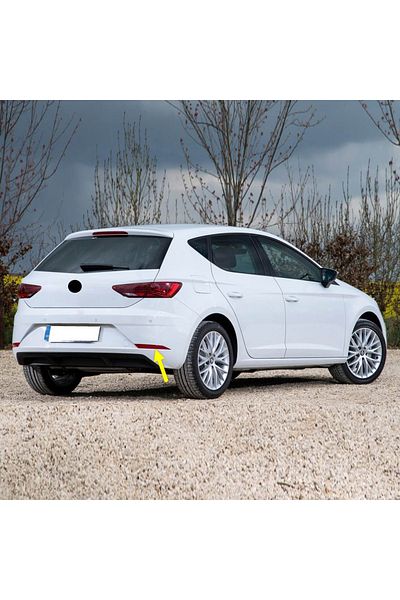 Bisra Rear Bumper Right Reflector for Seat Leon 3 2017-2020 Cat Eye 5F0945106H