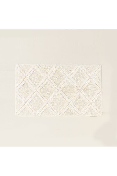Chakra Dalia Banyo Paspası 40x60 cm Ekru