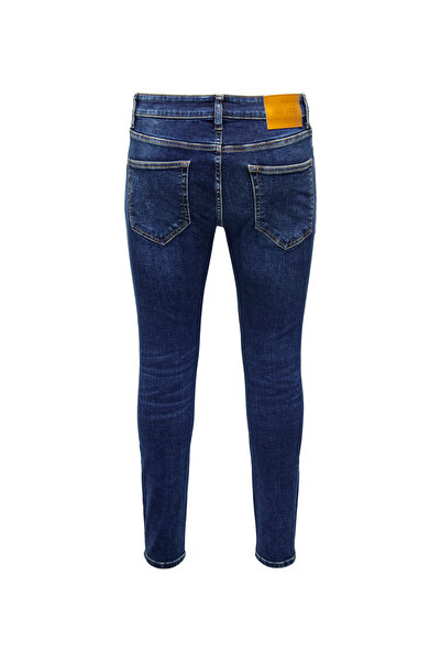 Only & Sons Yüksek Bel Dar Erkek Denim Pantolon 22026095_ONSWARP SKINNY D. BL...