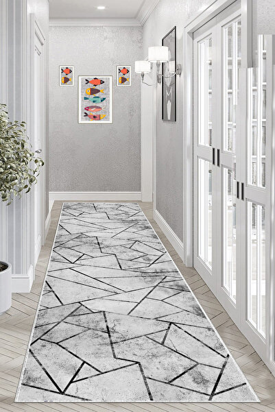 Halise Home Kaymaz Tabanlı Yıkanabilir Dijital Baskılı Halı Yolluk Mutfak Hal...