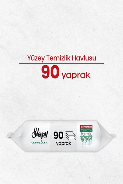 Sleepy Easy Clean Surface Cleaning Towel 90 Sheets