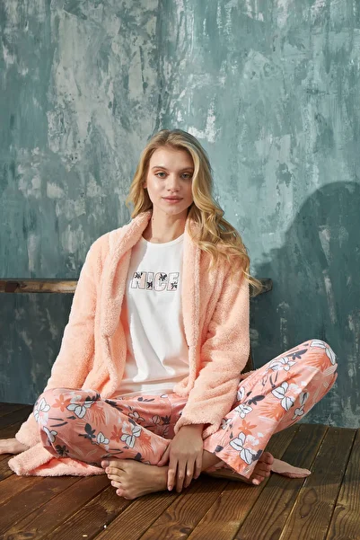 Vuntal BUTİK Welsoft 3-Piece Set with Interlock Dressing Gowns - Nice