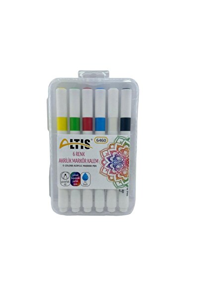 ALTIS قلم ماركر قلم أكريليك 6 ألوان 6460