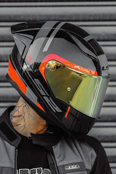 LS2 Rapıd 2 Race Chos Siyah Kırmızı Kask