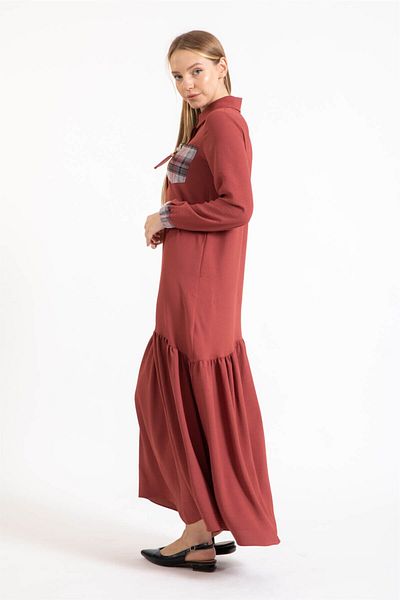 Esswaap Aerobin Fabric Comfortable Dress Dried Rose