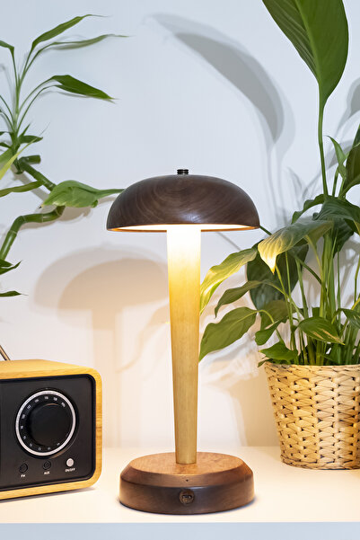 Heka Portobello Şarjlı Mantar Masa Lambası Dokunmatik Dimlenebilir