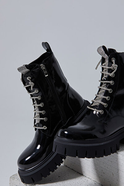 DUYGUSHOESBAG Kira İthal Taşlı Rugan Postal BOT