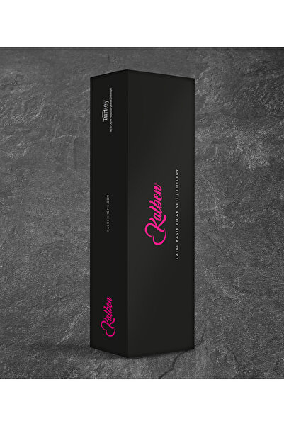 kalben Amore Titanium Shiny Gold 7 Piece Single Fork Spoon Knife Set