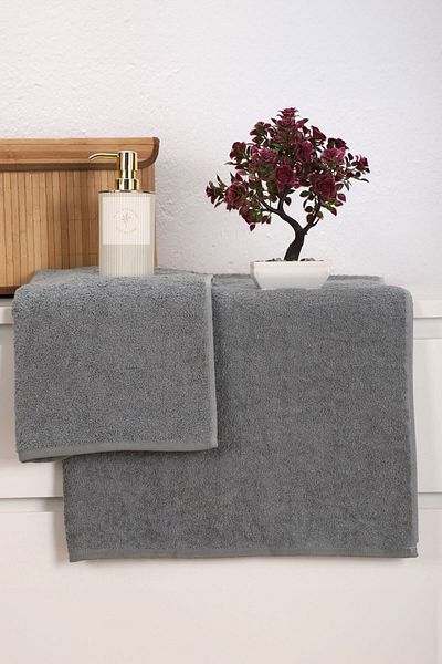 Mira Home 2 Piece Women / Men Bathroom Shower Turkish Bath Towel Set 90x150 Cm 100% Cotton