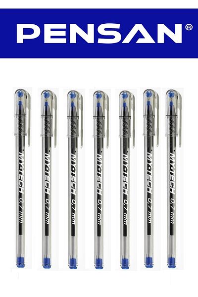 Pensan MyTech Ballpoint Set 7 Pieces Blue