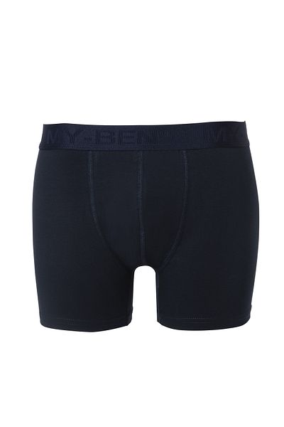 MyBen Navy Blue Color Cotton and Lycra Premium Ultra Comfortable Full Lycra Compact Combed Cotton 5-Piece Boxer B-903