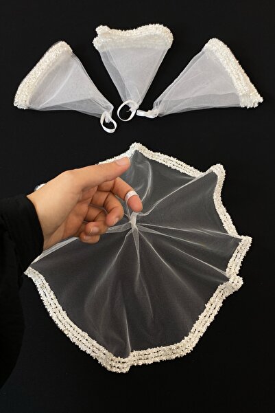 ZEYMERADE Beyaz Gelin Damat Mendili, Düğün Halay Nedime Kına Sünnet Mendili, ...