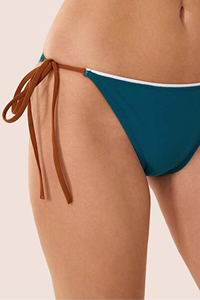 AYYILDIZ Ayyıldız 3413 Green Embroidered Bikini Set