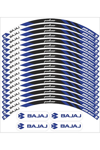 PROMOT BAJAJ PULSAR RS200 JANT ŞERİDİ MAVİ JANT KAPLAMA ÖZEL SERİ