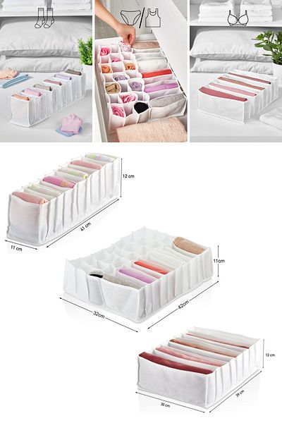 Serstil Drawer Underwear and Socks Organizer Set