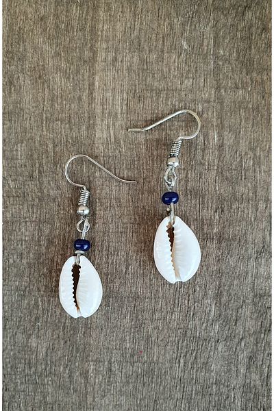 özde dekor Real Seashell, Colorful Beaded Earrings