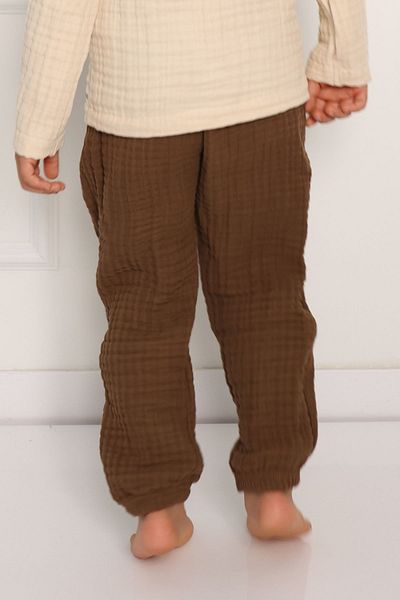 Cuckoo Cotton Muslin Pants Kids - 4 Layers Muslin Fabric