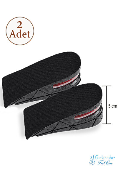 Gelenke Tam 5 Cm Boy Uzatıcı Tabanlık - Unisex Gizli Topuk Yükselten Hava Yas...